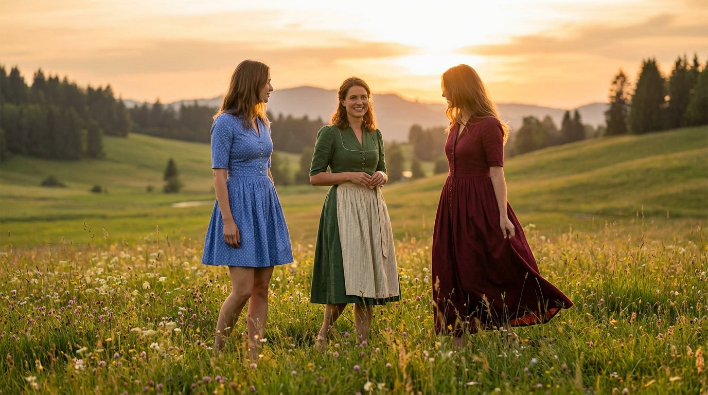 Dirndl-Längen: Mini, Midi oder Maxi – Welche Rocklänge passt zu dir? - Dirndl.com