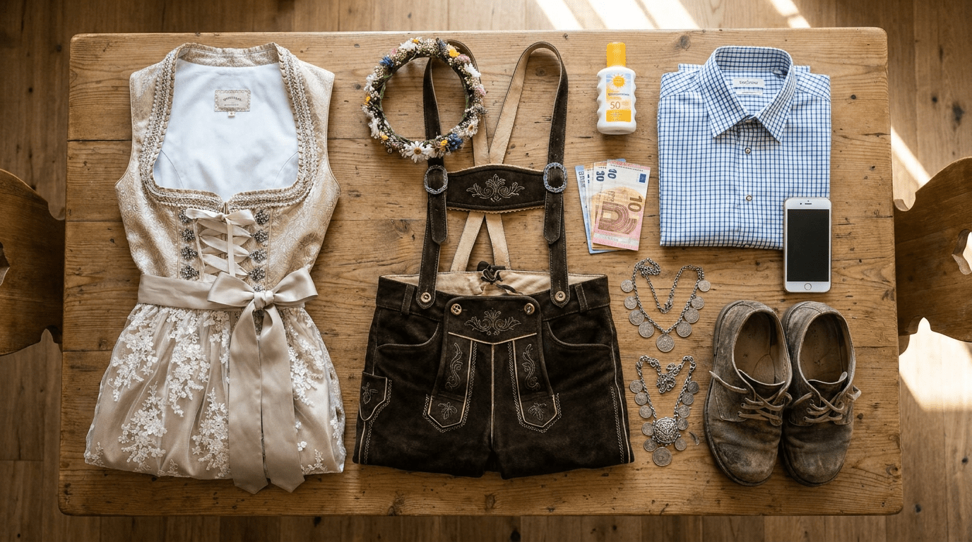 Die ultimative Oktoberfest-Packliste: Was du wirklich brauchst - Dirndl.com