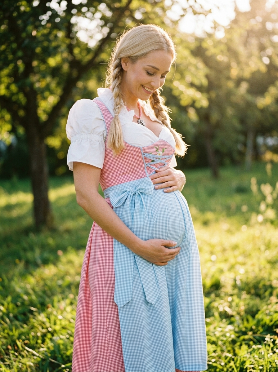 Dirndl für Schwangere: Welche Schnitte passen und worauf du achten solltest - Dirndl.com