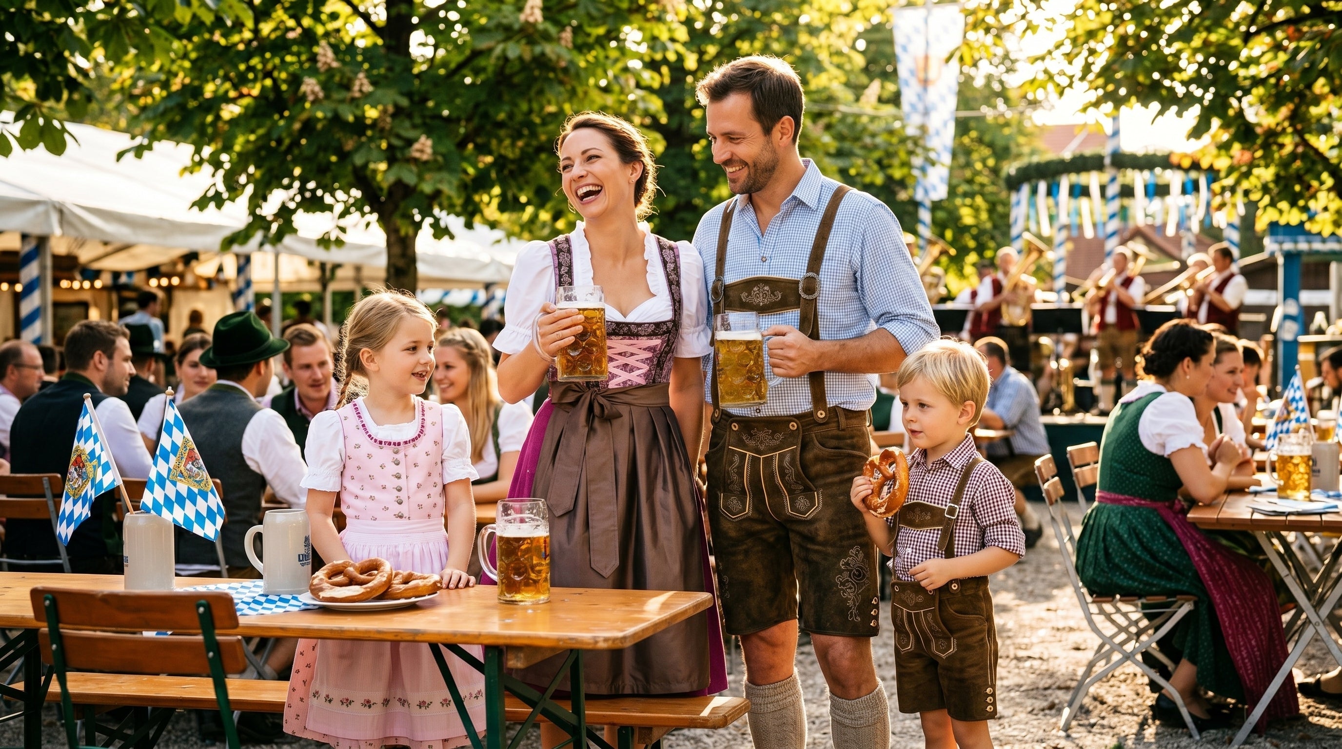 Trachten für die ganze Familie: Matching Outfits für Eltern und Kinder - Dirndl.com
