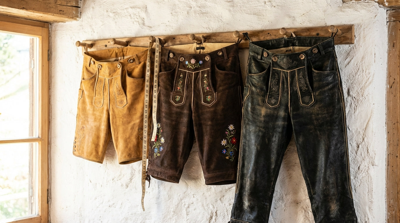 Lederhosen Kaufberatung: Größentabelle, Längen & worauf du wirklich achten musst - Dirndl.com