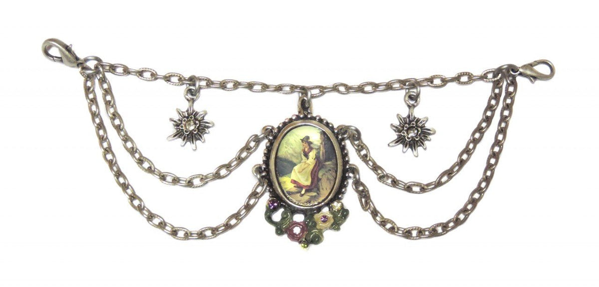 Charivari - Charivari mit Edelweiss Anhänger und Amulett - Dirndl.com