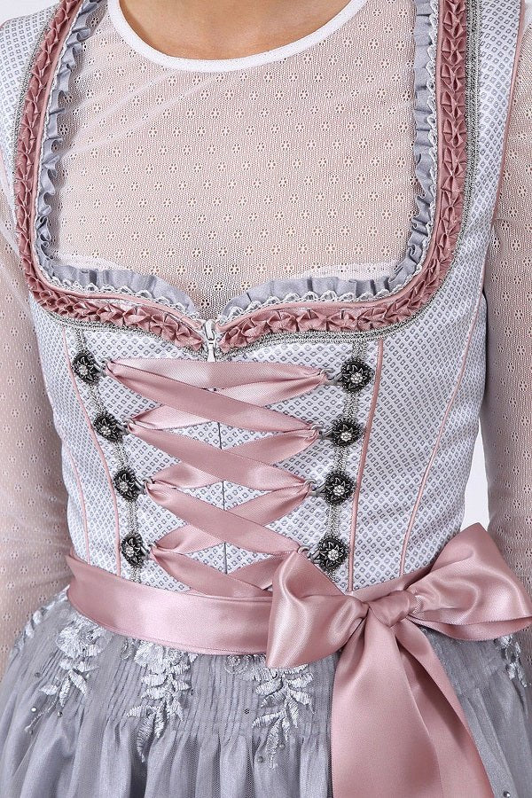 Dirndl - Dirndl Agatha hellgrau 50cm - Dirndl.com