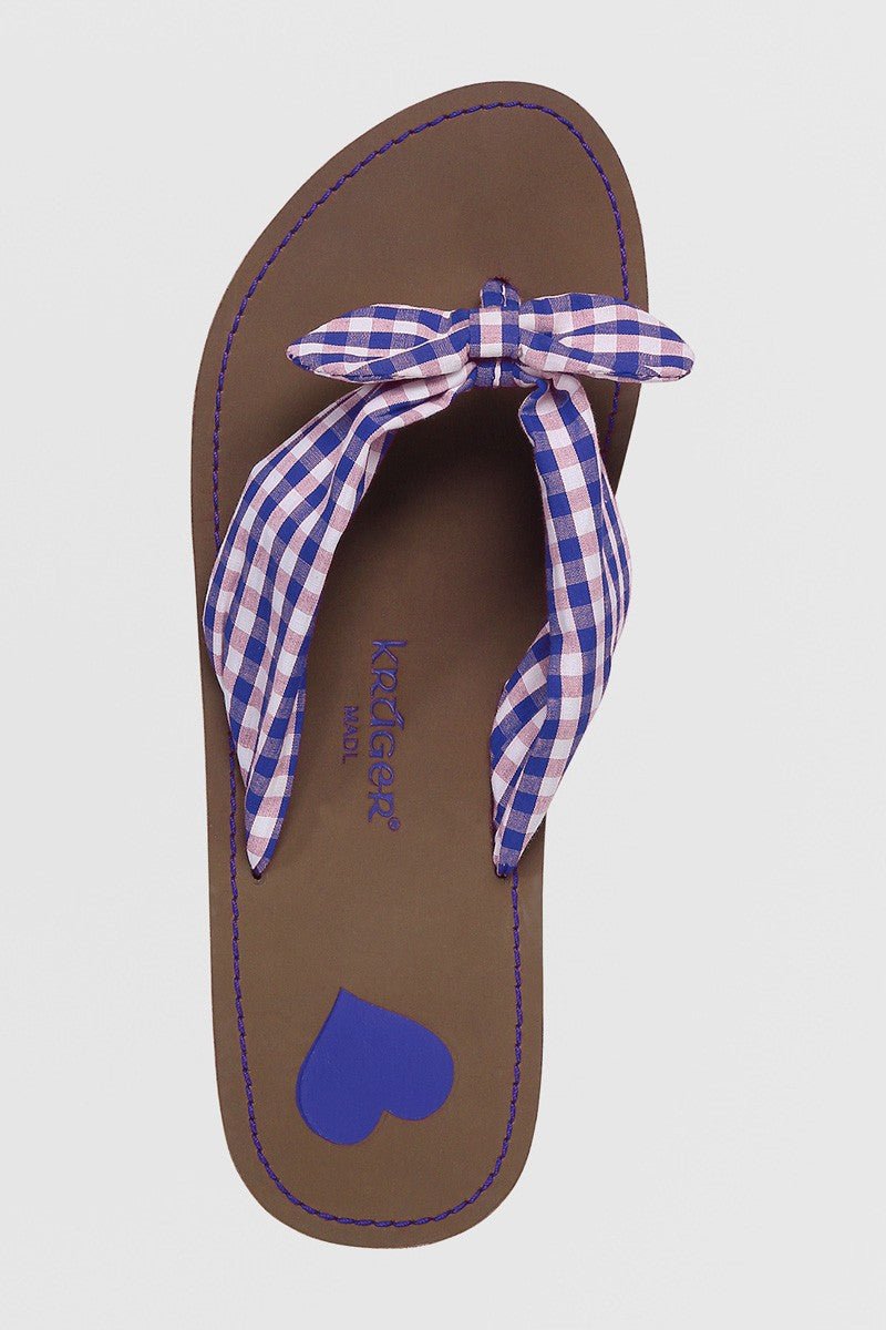 Trachtenschuh - Zehentrenner Sunbeam blau - Dirndl.com