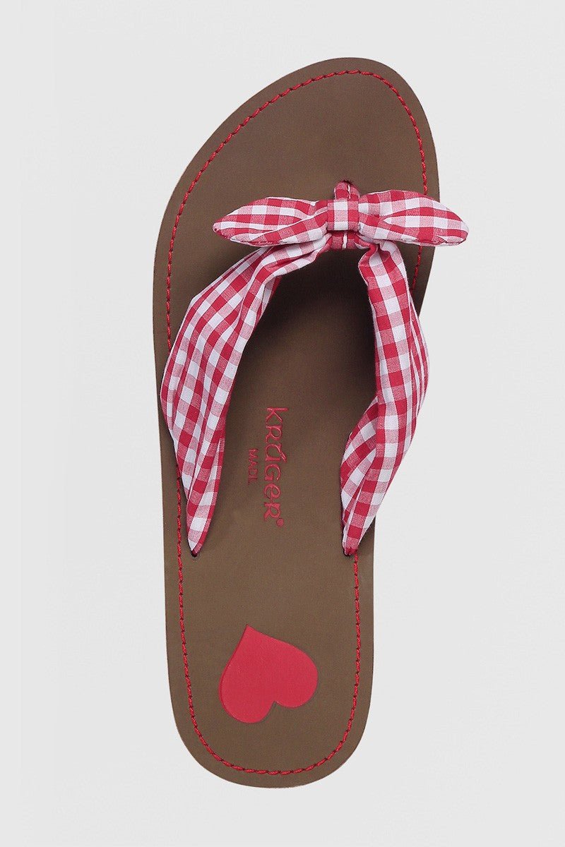 Trachtenschuh - Zehentrenner Sunbeam rot - Dirndl.com