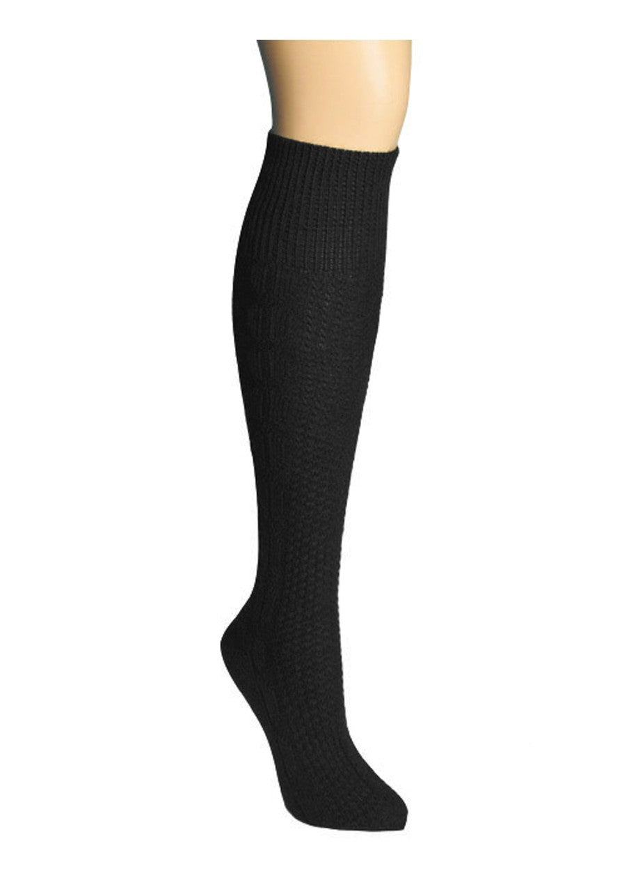 Strumpf - Trachten Kniestrümpfe anthrazit - Dirndl.com