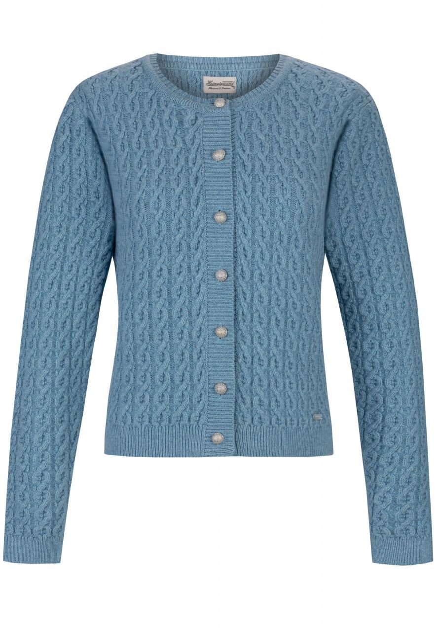 Strickjacke - Strickjacke Sophia Hellblau - Dirndl.com