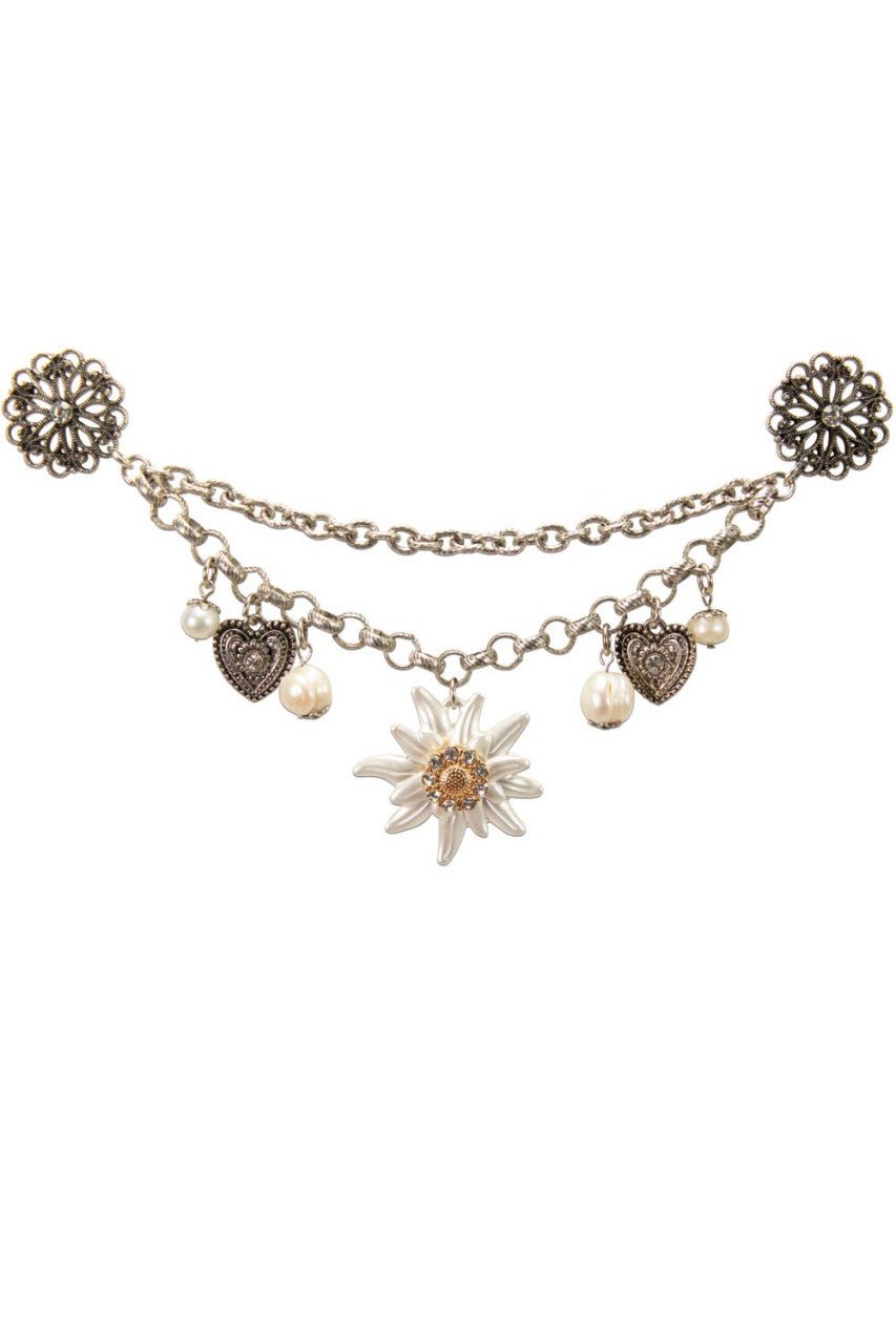 Pin Charivari Edelweiss Greta Antique Silver