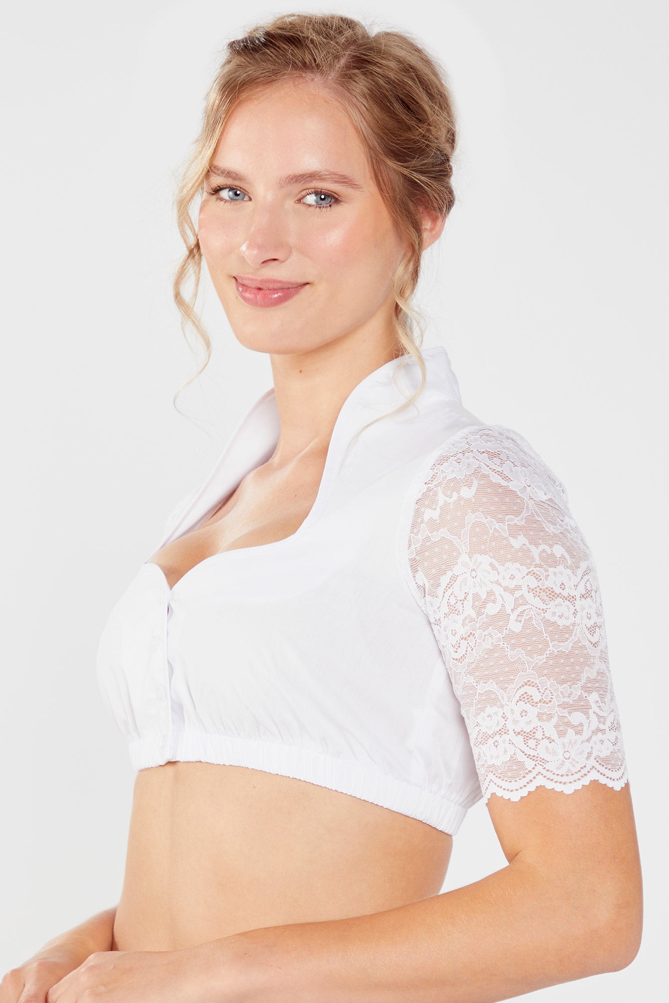Dirndlbluse Elena weiß