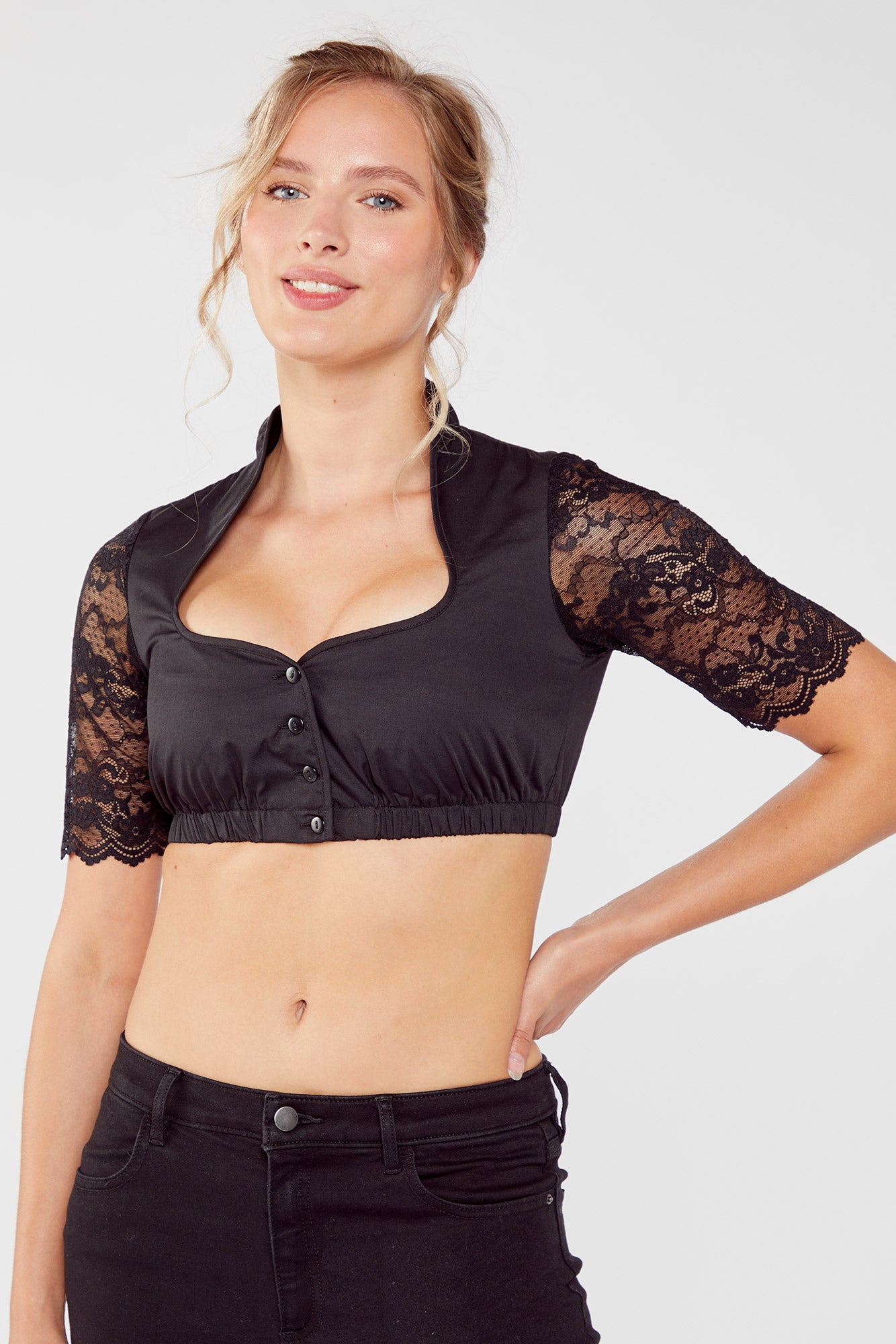 Chemisier Dirndl Elena noir