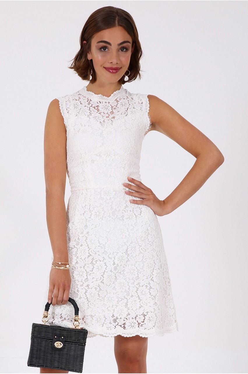 Trachtenkleid - Kleid Megan ecru - Dirndl.com