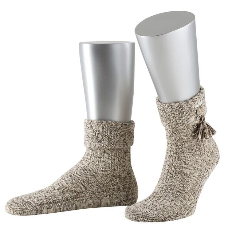 Strumpf - Kurze Trachtensocke mit Herz - Dirndl.com