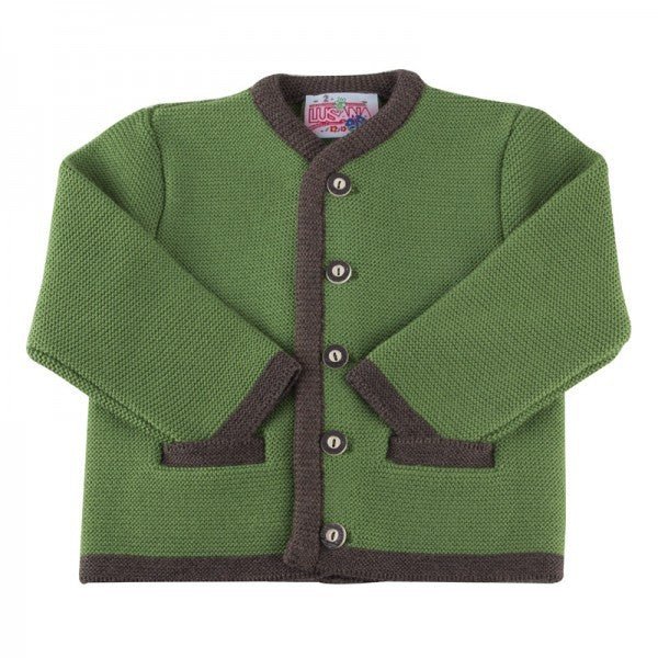 Trachtenstrickjacke - Trachtenjanker Momo grün - Dirndl.com