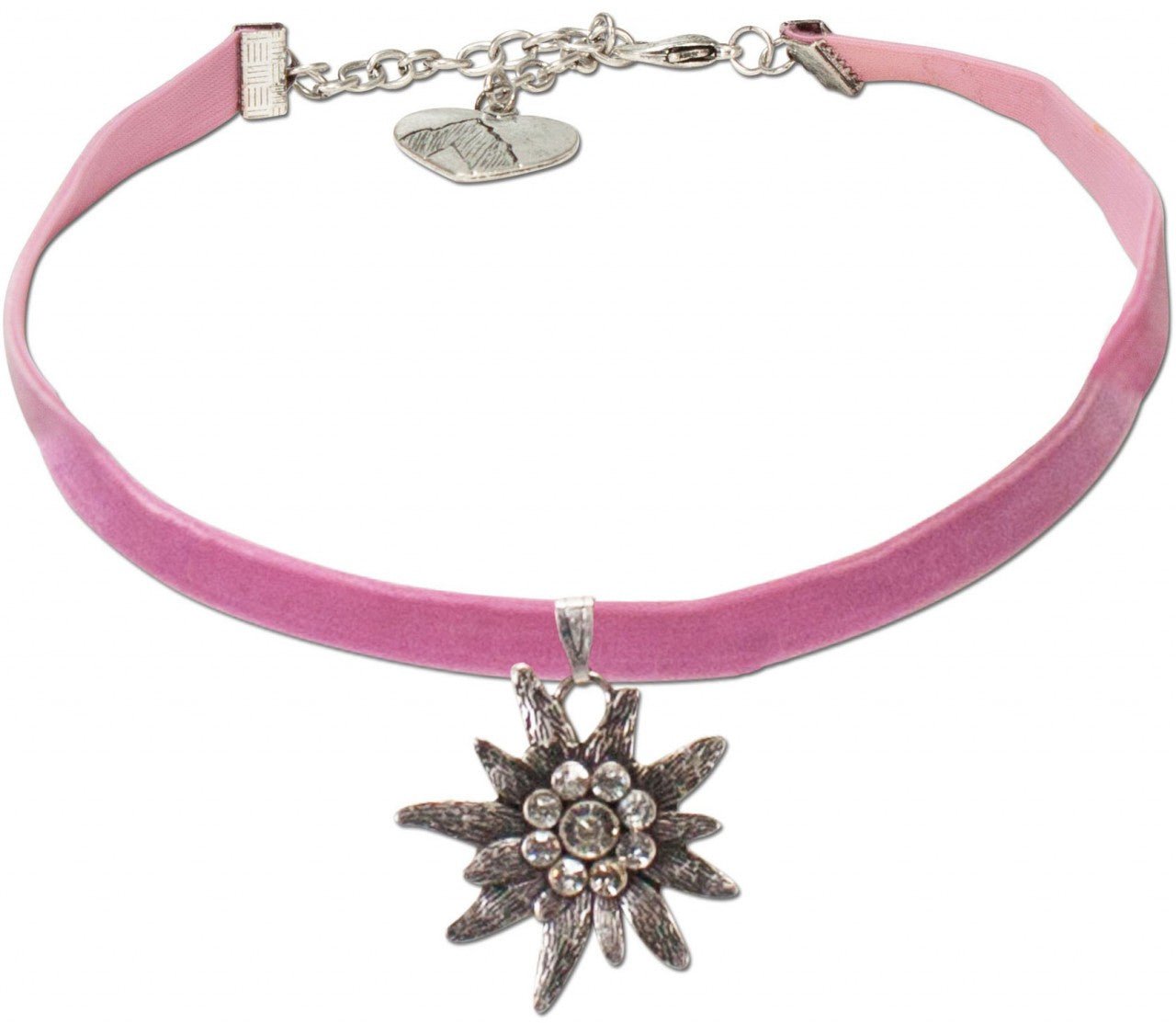 Kropfband - Samtkropfband Helene rosé - Dirndl.com