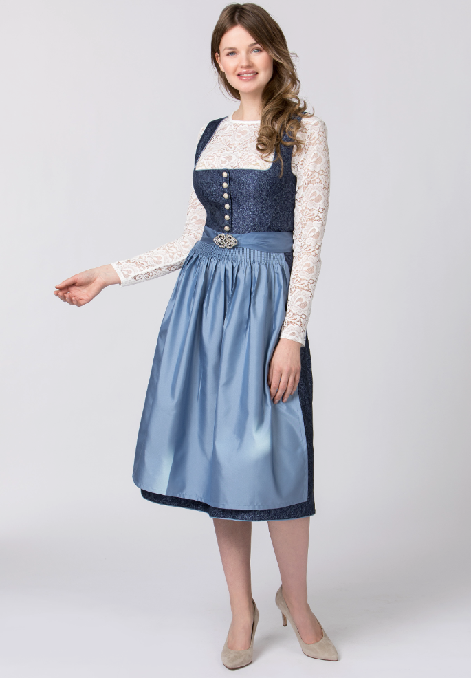 Dirndl Leonora blau