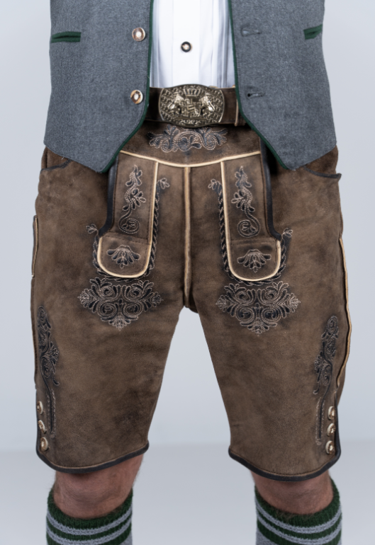 Kurze Wildbock Lederhose Fabian