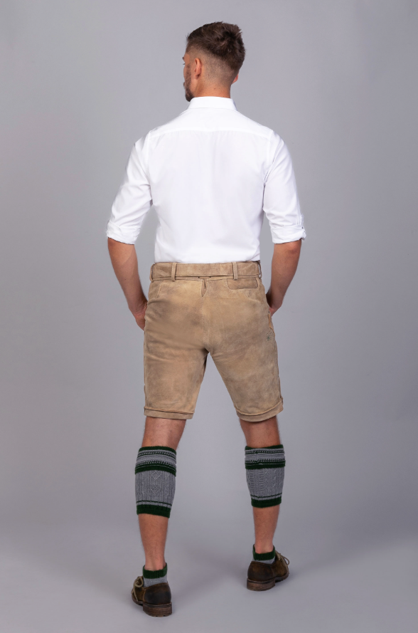 Pantalon court en cuir Adam