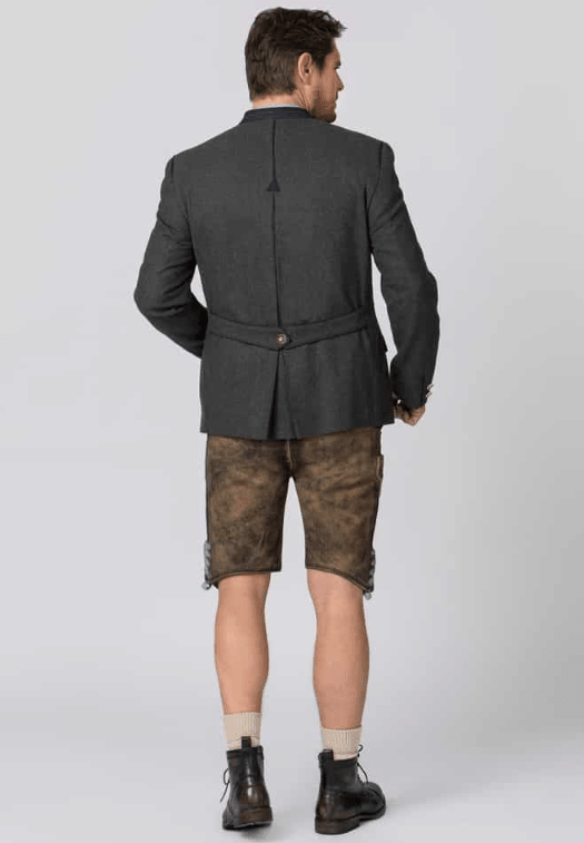 Trachtenjanker - Trachtenjacke Titus in grau - Dirndl.com