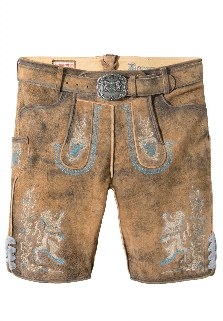 Lederhose - Lederhose Bayern Bua in hanf - Dirndl.com