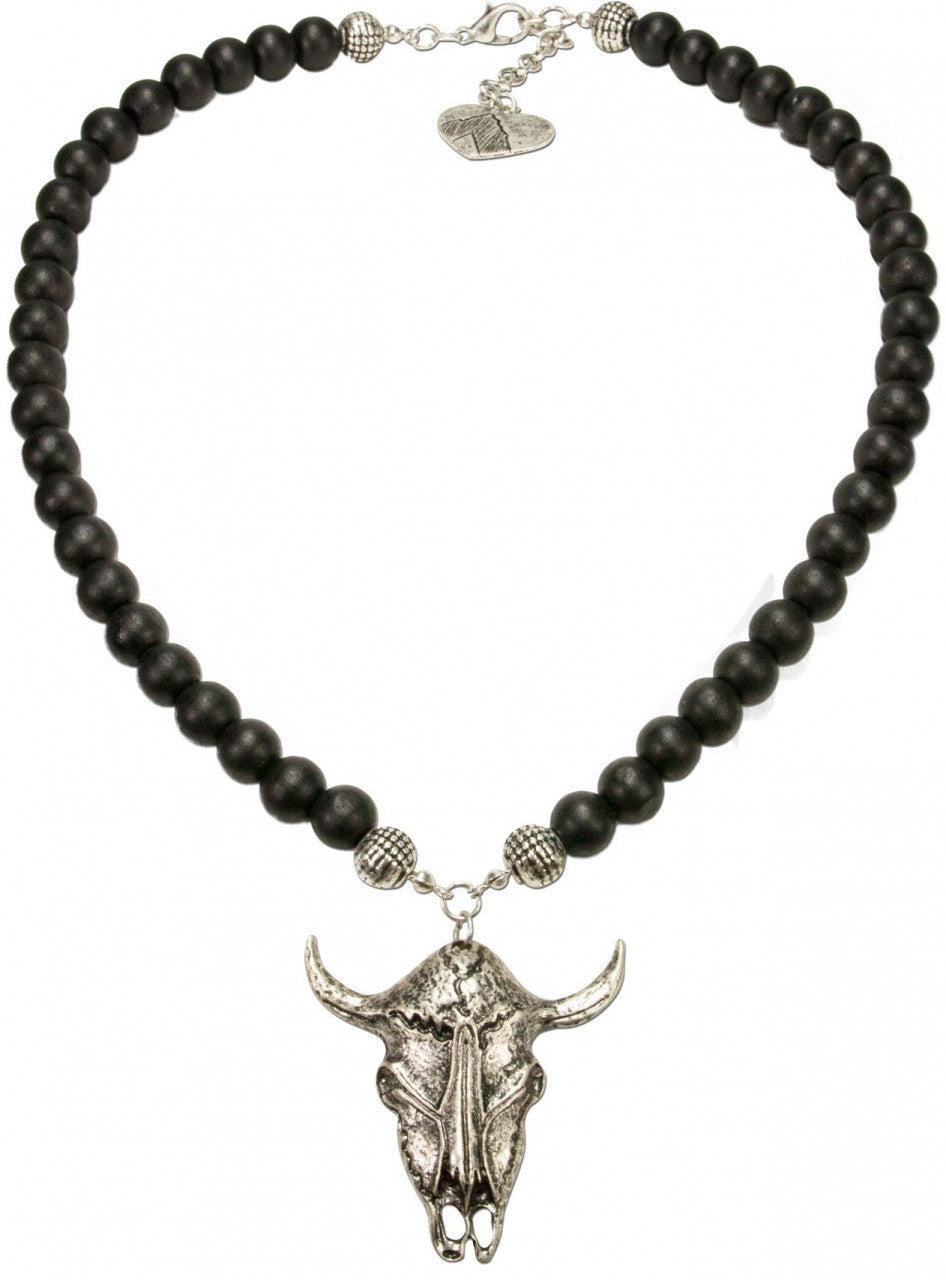 Collier traditionnel tête de taureau