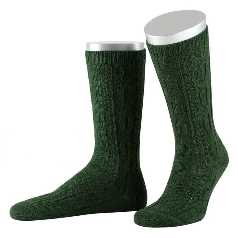 Strumpf - Trachtensocke Forest in Grün - Dirndl.com