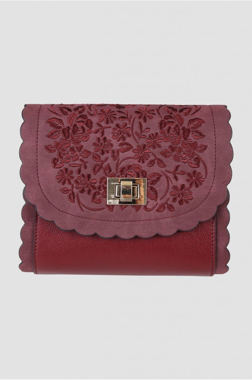 Trachtentasche - Trachtentasche Blümchenspiel rot - Dirndl.com