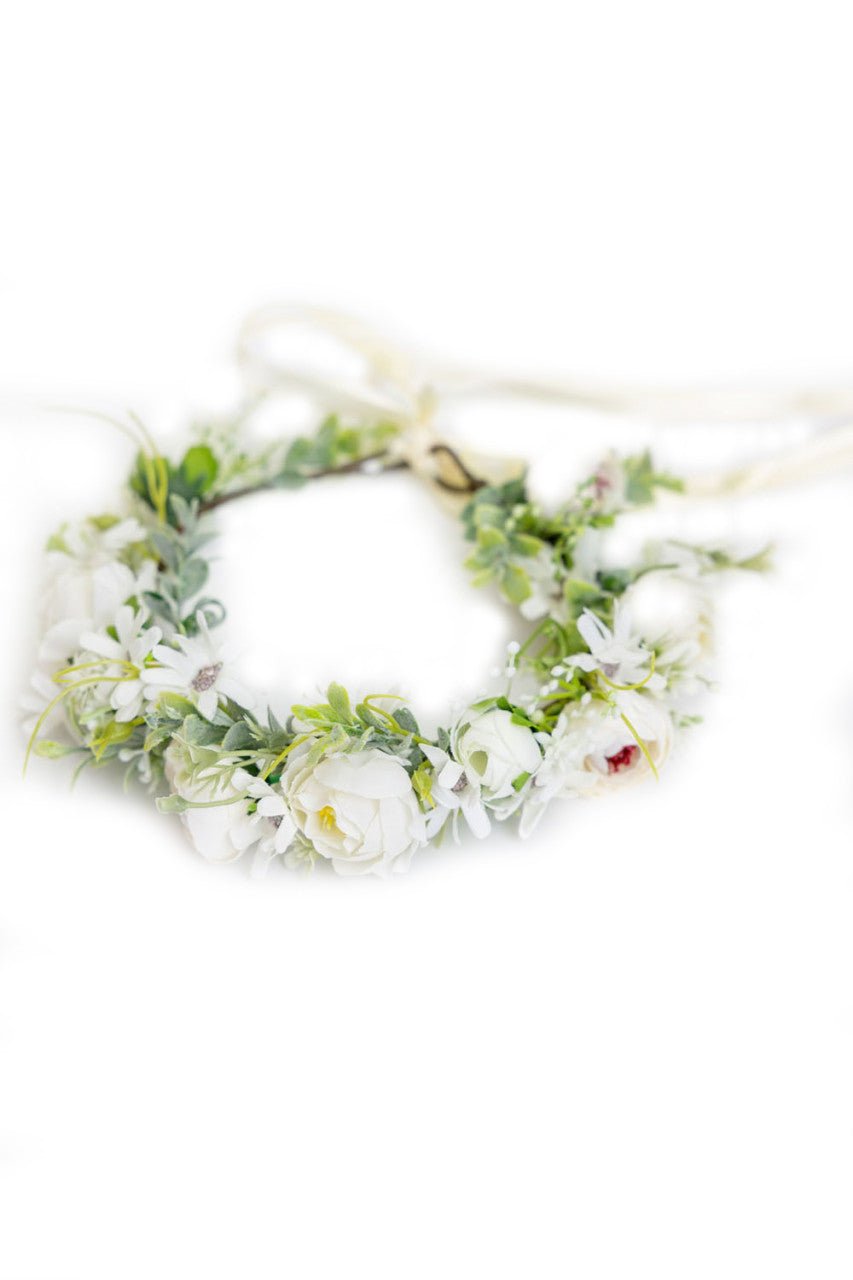 Haarkranz - Haarkranz Blütenmeer Creme - Dirndl.com