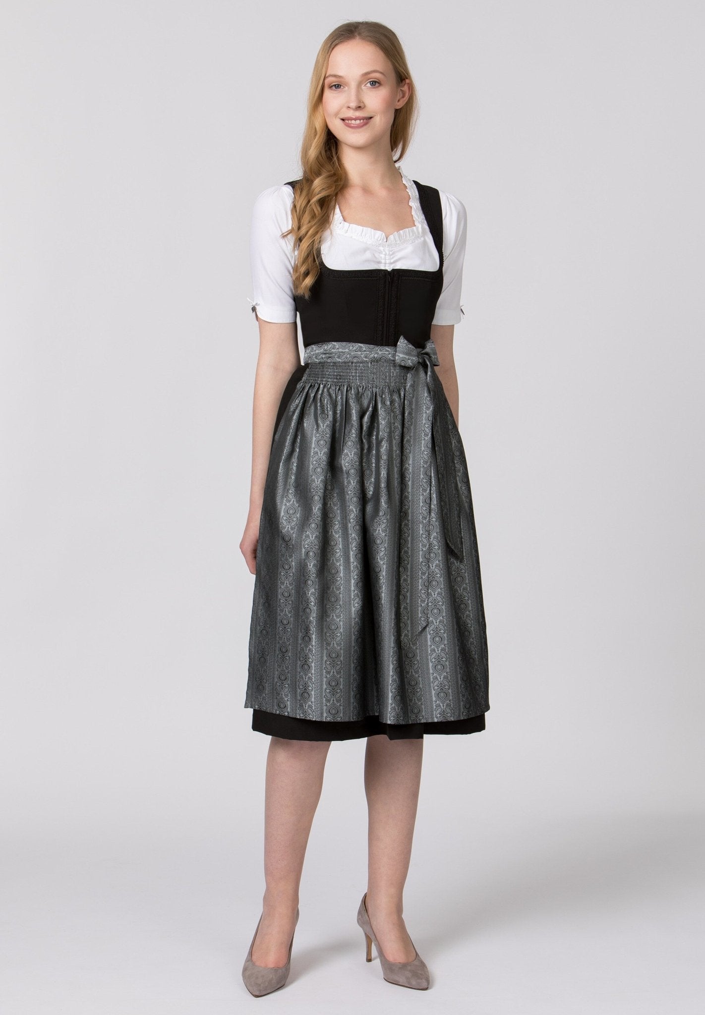 Dirndlschürze - Schürze Corinna Grau - Dirndl.com