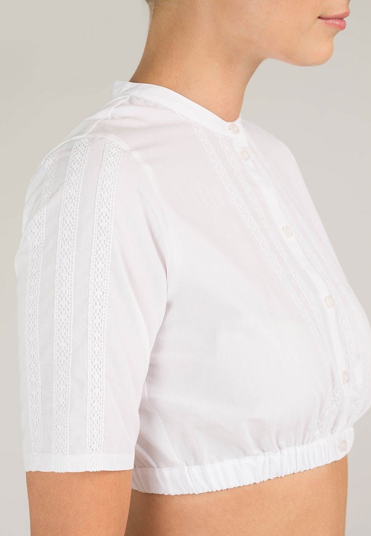 Dirndlbluse - Dirndlbluse Gitty weiß - Dirndl.com
