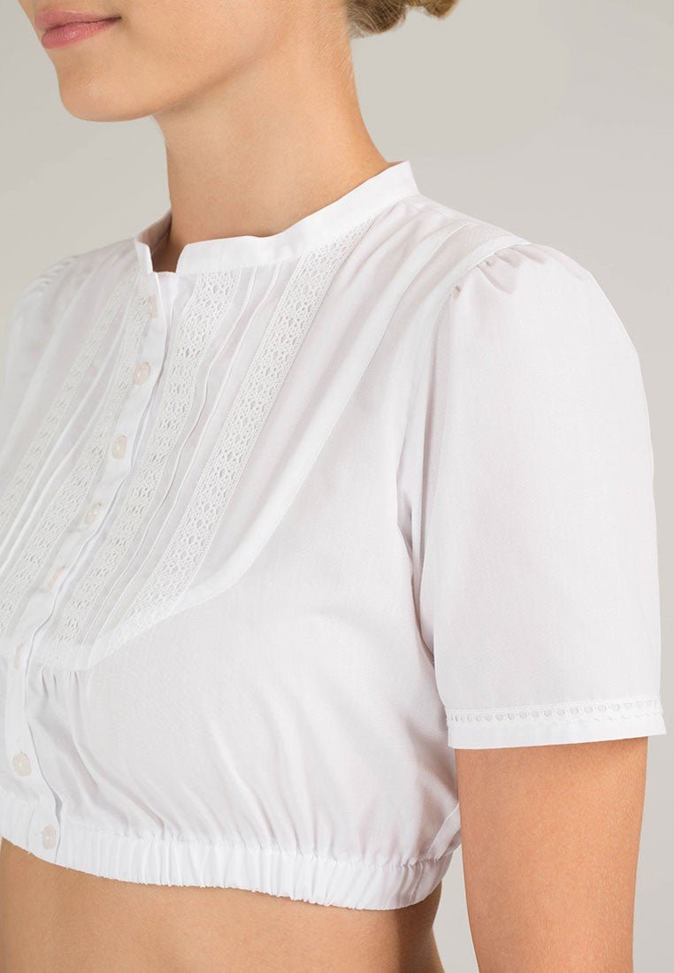 Dirndlbluse - Dirndlbluse Margo weiß - Dirndl.com