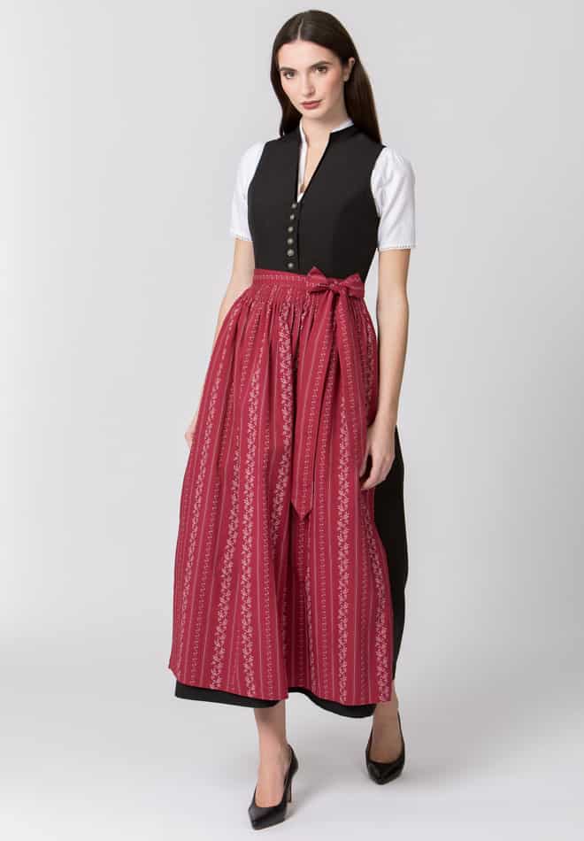 Dirndlschürze - Dirndlschürze Anemone rot - Dirndl.com