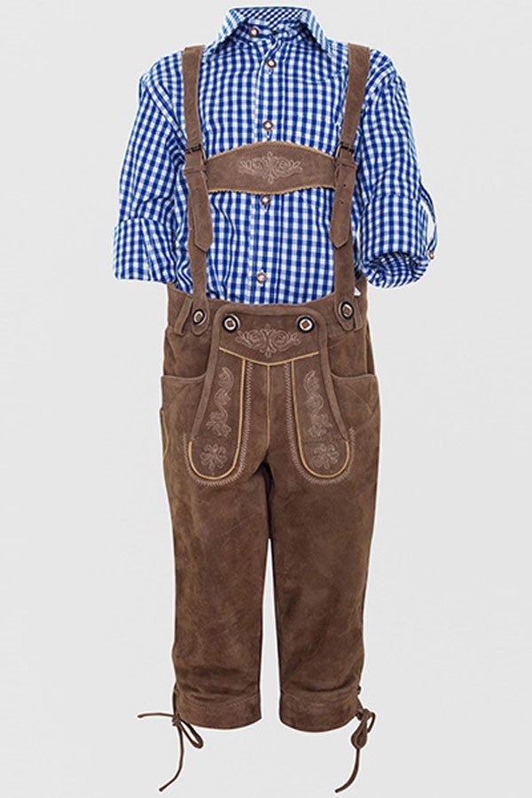 Lederhose - Jungenlederhose Lucas hellbraun - Dirndl.com