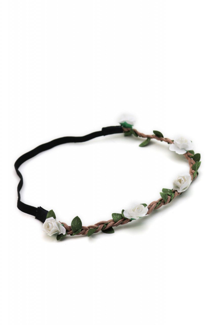 Haarband - Filigranes Haarband mit kleinen weißen Blüten - Dirndl.com