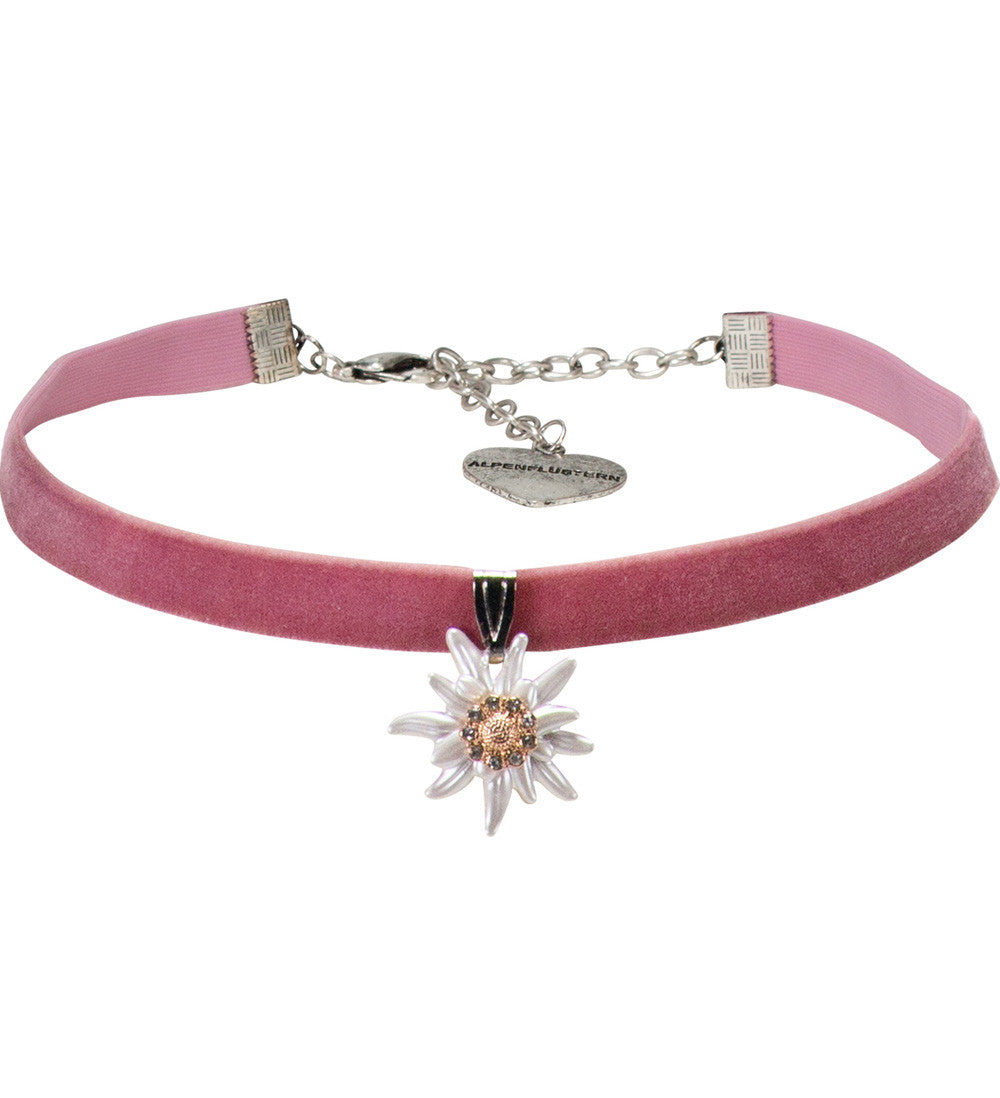 Samt Kropfband Greta rosa