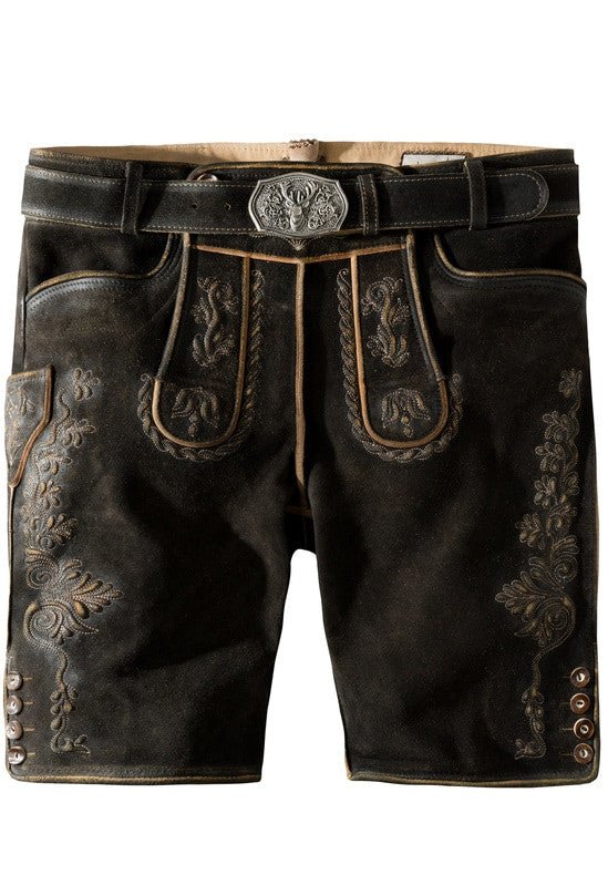 Lederhose - Lederhose Oliver moor gespeckt - Dirndl.com