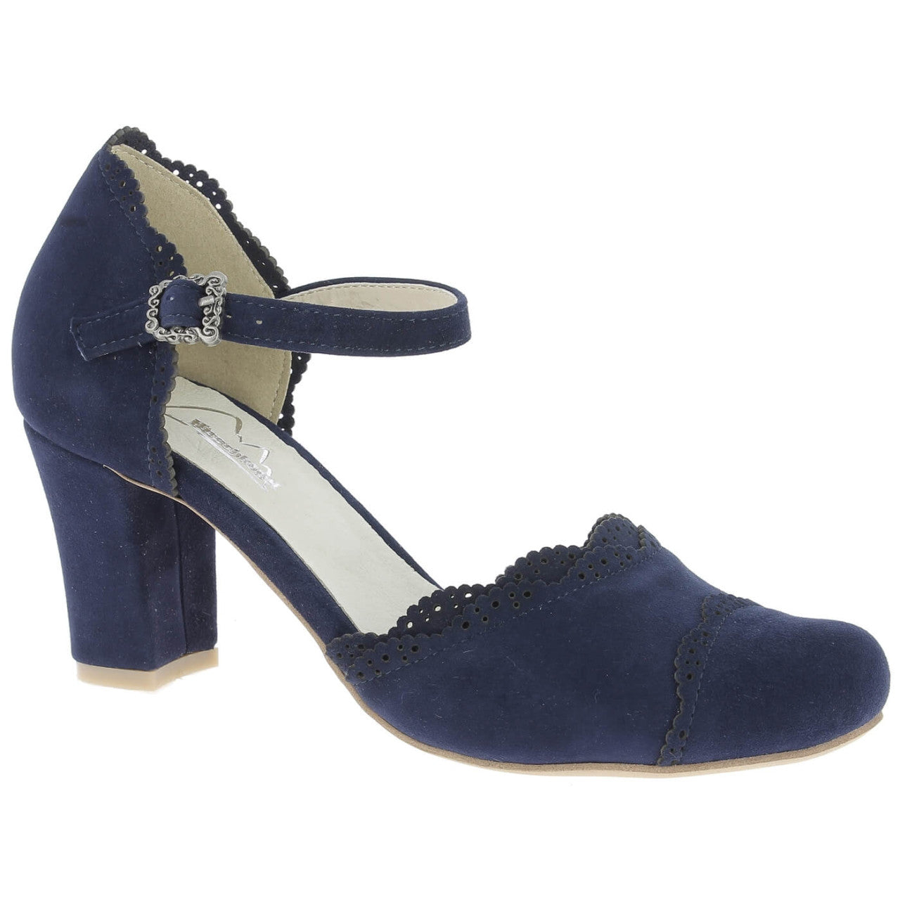Trachtenpumps Isabell dunkelblau