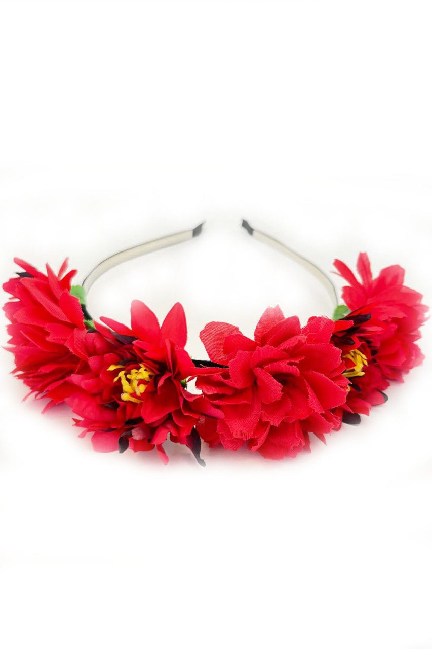 Haarreifen - Roter Haarreif Julietta - Dirndl.com