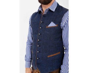Trachtenweste - Weste Platzhirsch blau - Dirndl.com