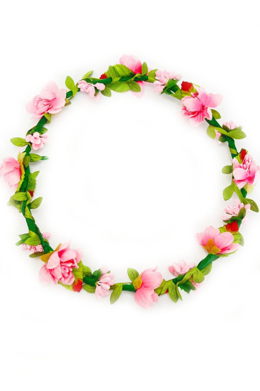 Haarkranz - Leichter Haarkranz in Rosa - Dirndl.com