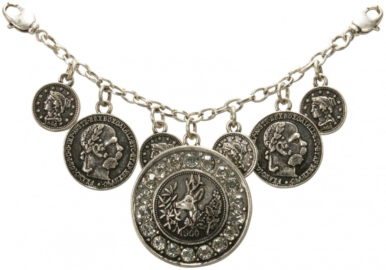 Mini Coin Charivari Antique Silver