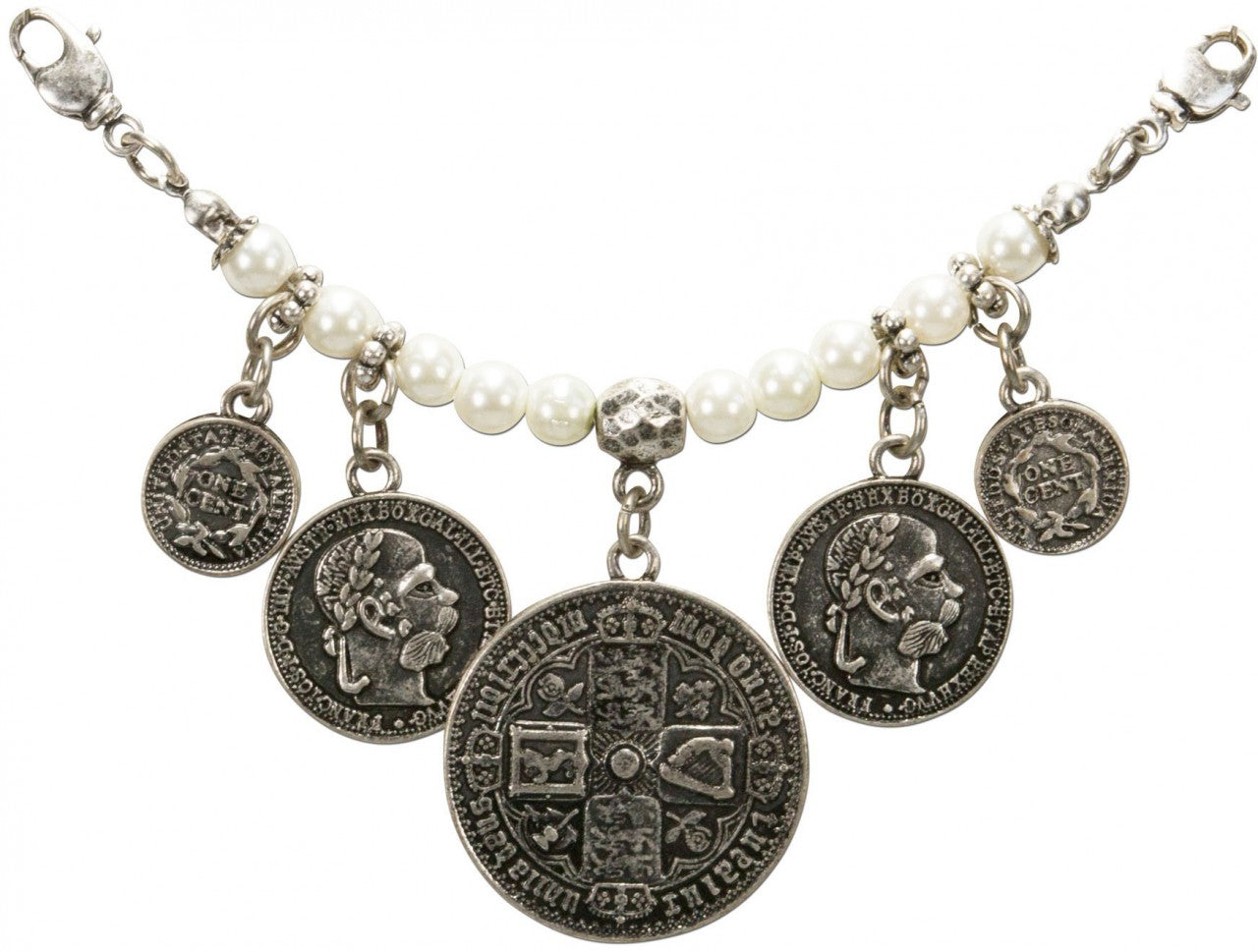 Mini Charivari perlé avec pièces de monnaie