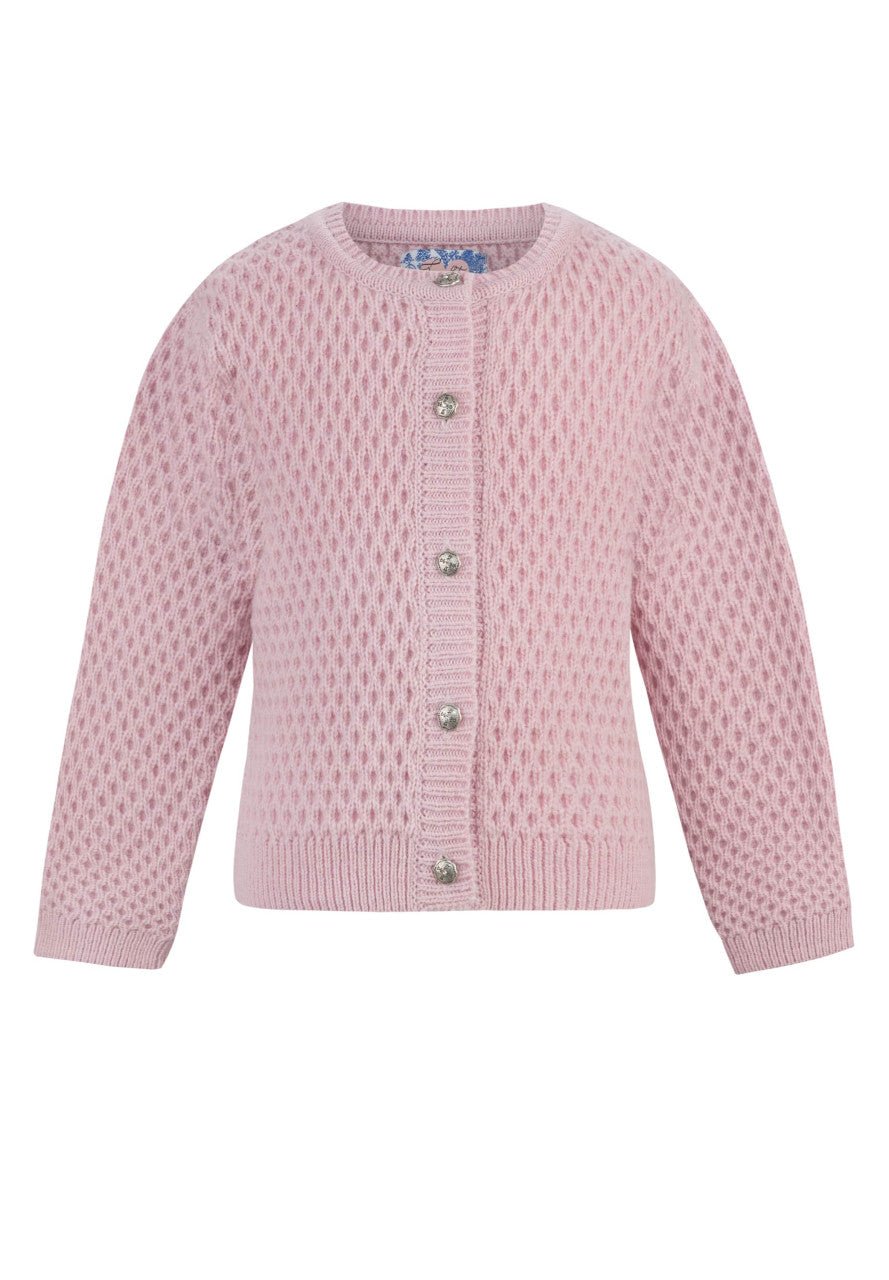 Trachtenjacke - Kinderstrickjacke Franca rose - Dirndl.com