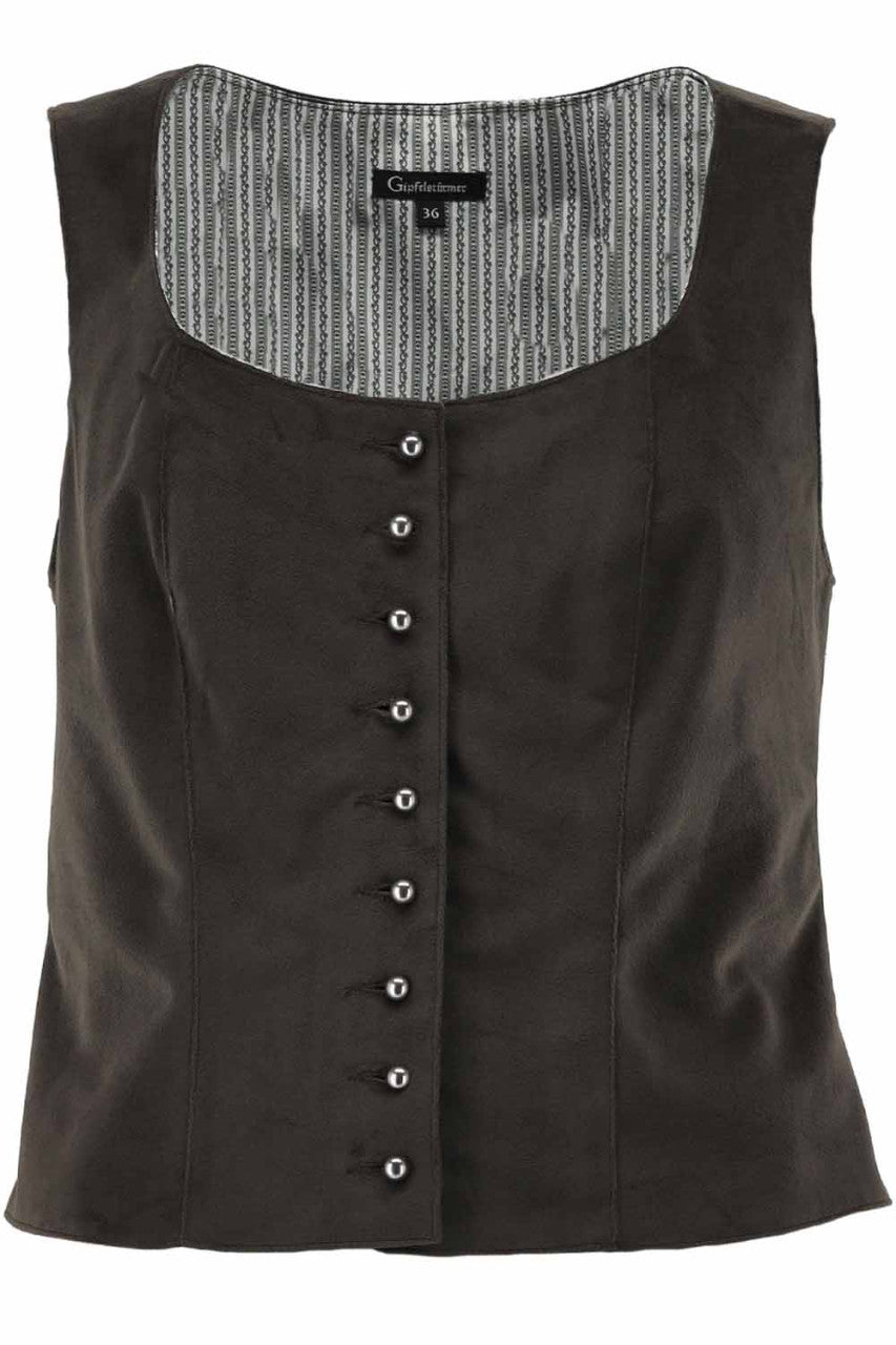 Trachtenmieder - Samt Mieder Tamara grün - Dirndl.com