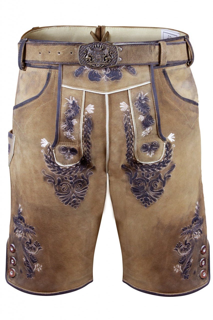 Lederhose - Kurze Wildbock Lederhose Toni - Dirndl.com