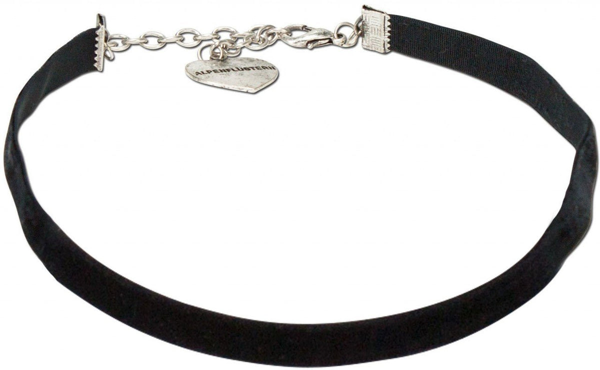 Kropfband - Trachten Samtkropfband Paula schwarz - Dirndl.com