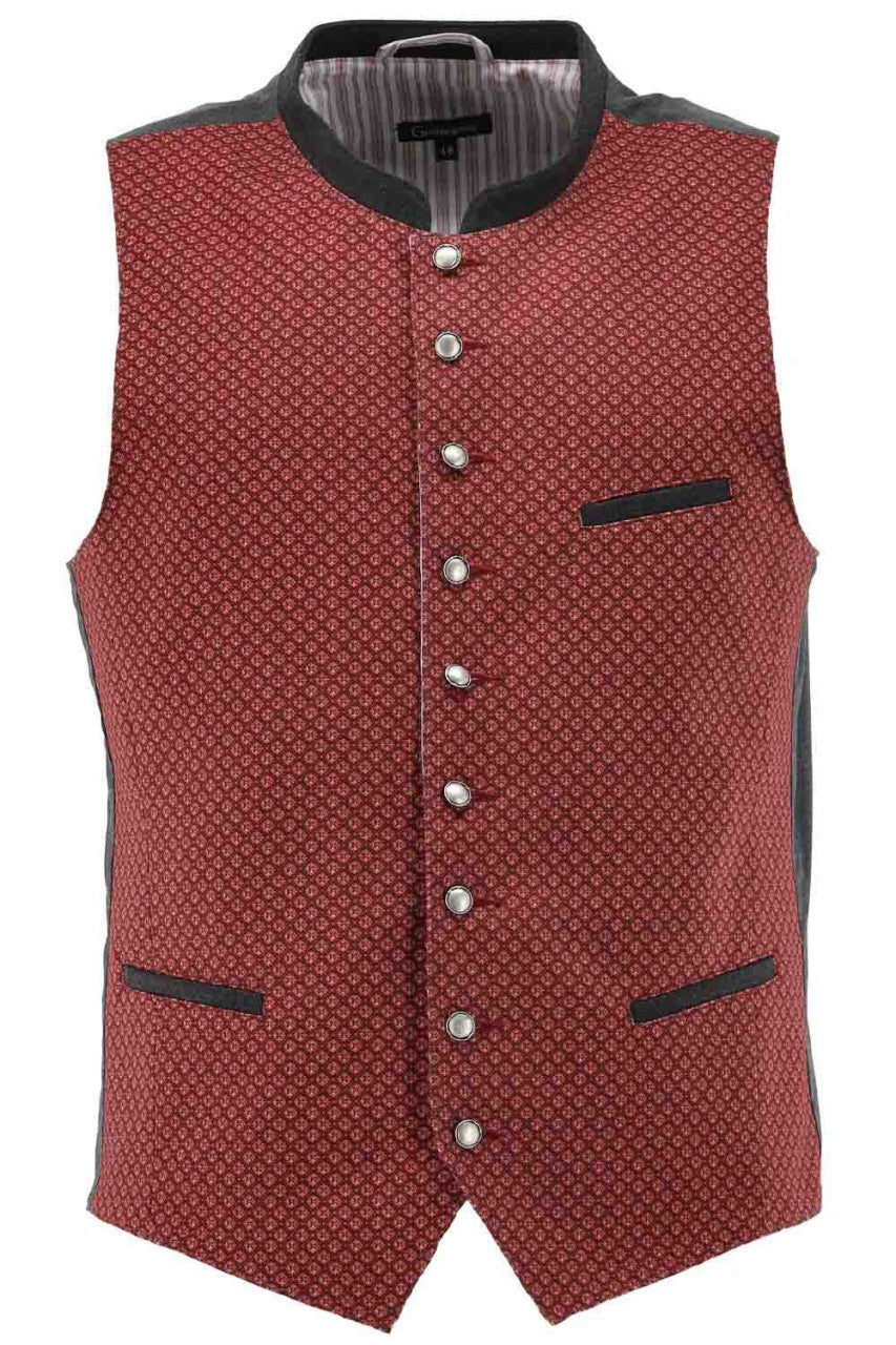 Gilet traditionnel Vitus rouge vin