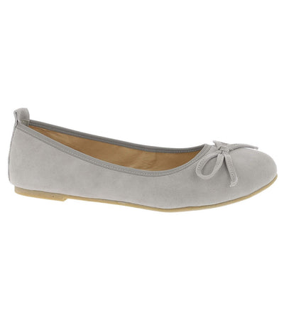 Trachtenschuh - Ballerinas Iris grau - Dirndl.com