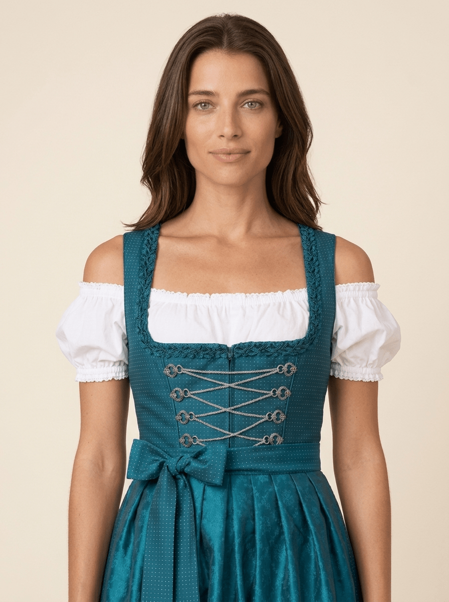 Dirndlbluse - Dirndlbluse Barbie weiß - Dirndl.com