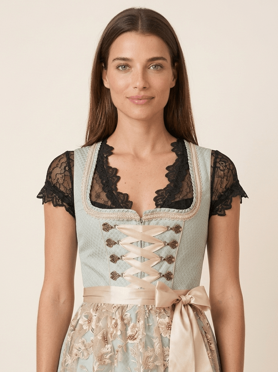Dirndlbluse - Dirndlbluse Alika schwarz - Dirndl.com