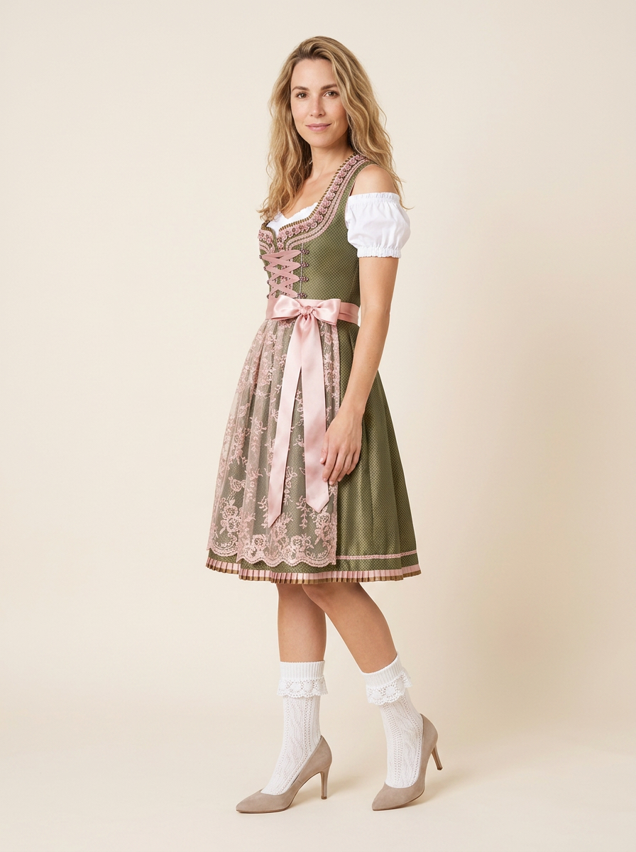 Dirndl Savina seitlich Dreiviertelansicht